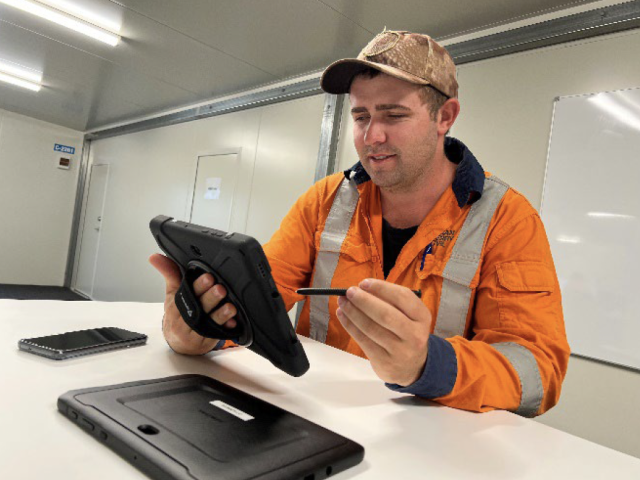 Application tablets in construction